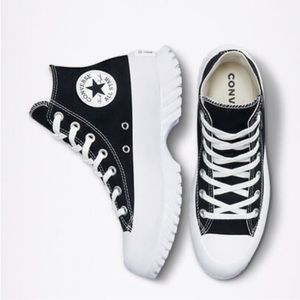 Converse Chuck Taylor All Star Lugged 2.0 High Black White Unisex Platform Shoes